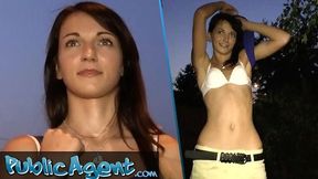 Public Porn - Unexpected creampie for slim college girl with boyfriend