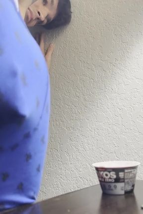 Fingering My Ass Hole Smearing Yogurt Into My Hole