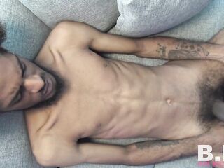 Large Trinidadian Ramrod Gets Milked by Hawt White Booty