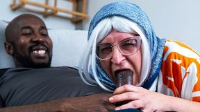 bbw granny gets all holes stretched by a Big Black Dick