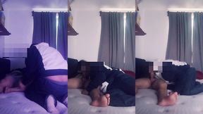 my straight and married neighbor, waits for his wife to leave to come with me and sucks her pt1