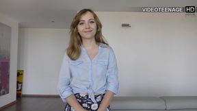 shy 18 years does her first porno audition