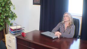 And Lesbian - Blonde - Caught Masturbating - Office - Secretary - Scissoring - Mature - Lingerie With Lena Paul And Cory Chase