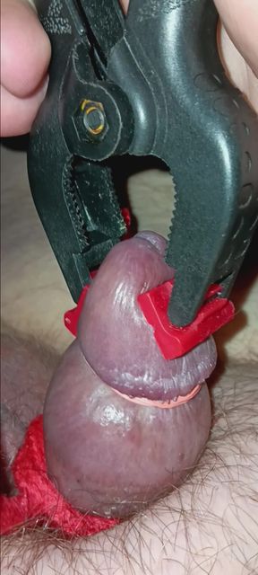 Cock banding clamp torture cbt