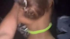 Argentine beauty gets deep throat in the back