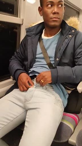 Leo cumming on the Paris train