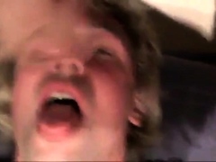 Fucking the twink's mouth and cumming on his face