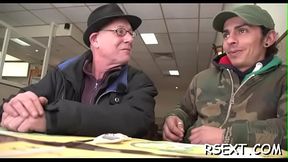 Gorgeous hooker gives sexy blowjob and spreads wide for weenie