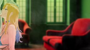 HARLEY QUINN SUCKS JOKER'S HUGE COCK DURING THERAPY. HENTAI ANIMATION