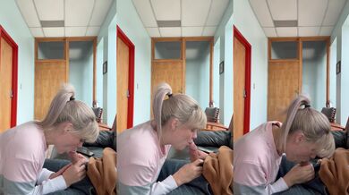 Office slut sucks bosses cock