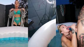 hard video pipe, levrette et facial dans le jacuzzi