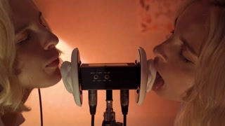 ASMR MACRO Double Ear Licking Close Up by Elsa 🧡