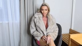 Milf Fucked wearing a Fur Coat XXX