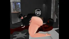 Plush Furry Romance Builds to Steamy Cream-Pie Climax with Busty Twin Tails