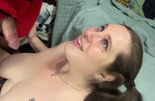 Thick Cumslut Throat Fucked Cumshot On Face