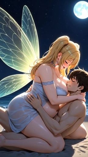 Hentai BBW Fairy Gets Pounded Raw on Moonlit Beach - Creampie Madness!