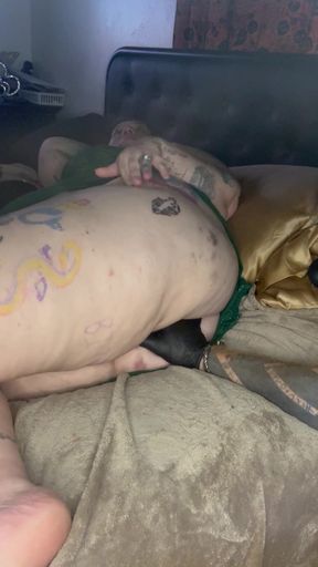 Bbw starts anal training