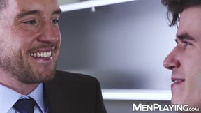 Mark Blue caught Maverick Sun jerking off and decided to help him