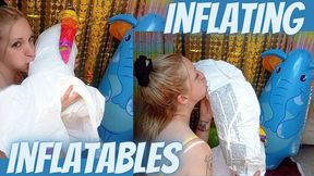 Inflating my inflatable with my puffed-out cheeks