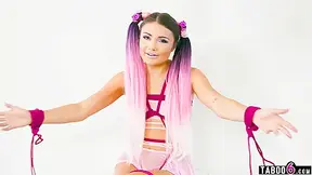 Petite Teen And Adria Rae - 18 Mouth And Pussy Fucked In Bondage