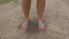 Locked Out and I Have to Pee: Sophia Sylvan Flip Flops