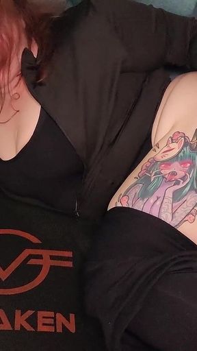 Beautiful Chubby Redhead Mom in Leggings Gets Fucked Hard on a Trampoline with Cum on Her Ass