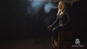 Ashtray in her lap 4K MP4