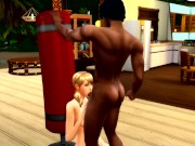 Sims 4- Study Session Turns into Fuck Session with College Crush