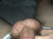 19 year old college guy Jesse Gold shows off pubes and jerks off