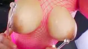 Hot asian  is having deep interaction from behind