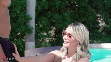 A blonde cuckold fucks her chauffeur BBC outdoors - Brandon Cruz & Tatiana Alvarez