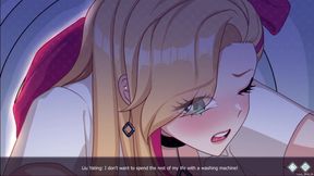 Happy student part 3! Washing machine sex!
