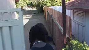 Guy picks up white hitchhiker for steamy road trip