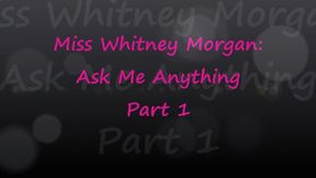 Miss Whitney Morgan: Fan Question Friday Part 1 - mp4