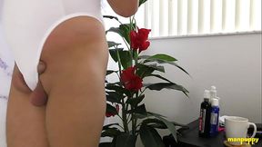 ManPuppy: Richard Lennox Tests His New Stretchy Undies By Giving Himself Wedgies