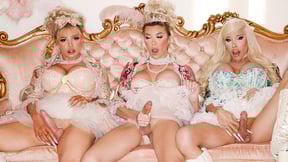 Busty shemale princesses have anal needs