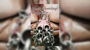 Longpussy. Letting Channing from Tantaly stuff his little cock all the way in while subby watches.