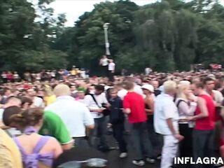 EU strumpets dancing nasty in the crowds