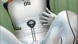 EVA plugsuit cosplay cum