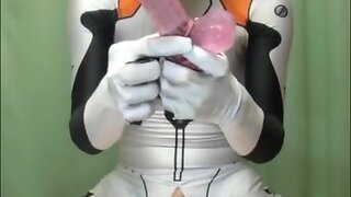 EVA plugsuit cosplay cum