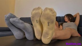 Nasty Sock Aroma - Sweaty Feet - HD MP4