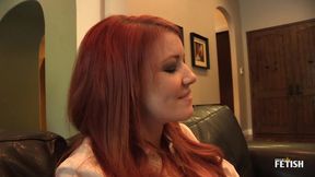 Skinny redhead seduces her therapist to have lesbian sex