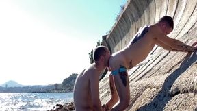 Gay Boy In Fucked Me Very Passionately On The Seashore On A Wild Beach On A Vip Account This Video Is Complete For Free