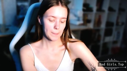 Cute skinny small tits long hair tattooed teen