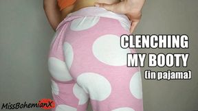 Clenching My Buttocks Individually - Flexing my Booty in Pajama - HD MP4