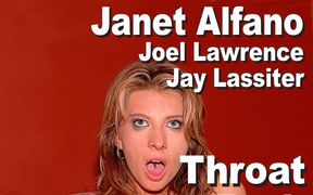 Janet Alfano & Jay Lassiter & Joel Laurence - throat fuck, anal, a2m, facial