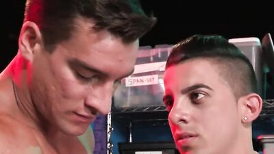 Cock hungry bloke is wrapping his ass around boyfriend's phallus