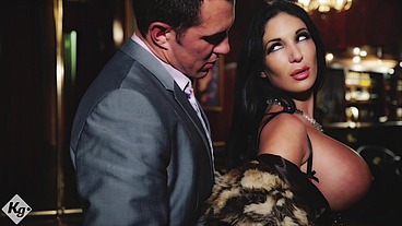 The Busty Lap Dancer Takes On The Wealthy Client