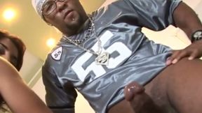 Latina whore gets ass fucked by big black cock