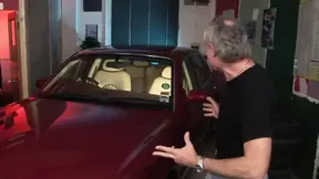 Busty long-legged chicks share a ride with Ben Dover